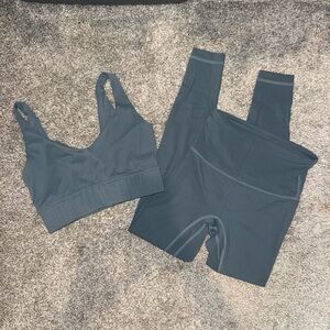Teal Active Sports Bra & Leggings Set